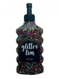 Hobby Mate Glitterlim grov glitter Clear Multicolo