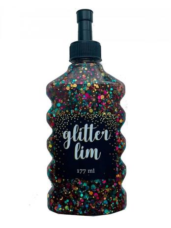 Hobby Mate Glitterlim grov glitter Clear Multicolo