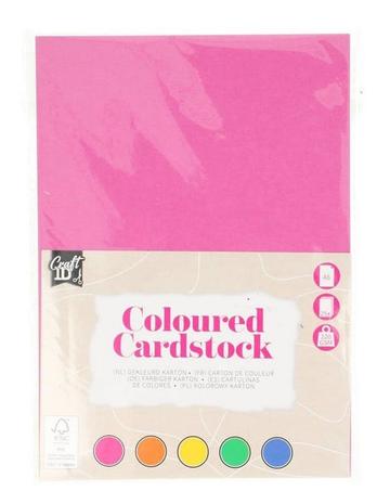 Creative Craft Group Karton A5 220 g. 25 ark. ass. farver