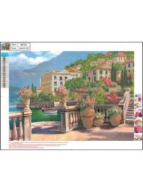 CENTRUM Diamond Painting 30*40cm. Søbred m. huse