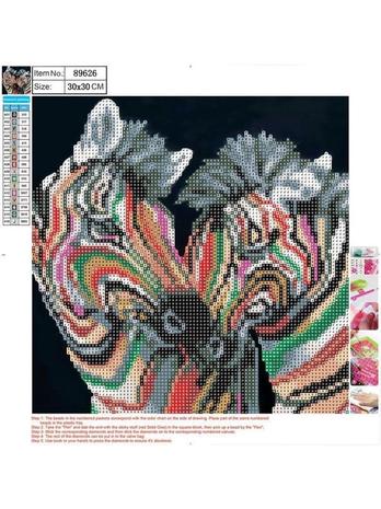 CENTRUM Diamond Painting 30*30cm. ZEBRAER