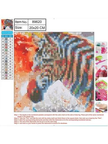 CENTRUM Diamond Painting 20*20cm. Zebra
