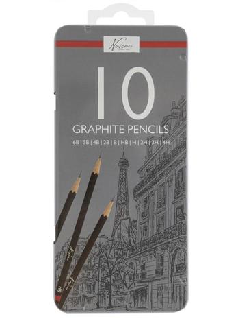 Creative Craft Group Tegneblyanter 6B-4H 10 stk. i metalbox