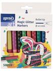 SPREE Magic Markers Glitter 9+1 farver