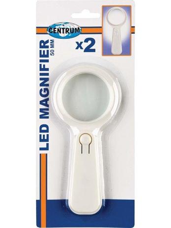 CENTRUM Lup med LED lys. Diameter 50mm.