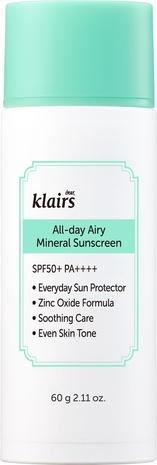 Klairs All-day Airy Mineral Sunscreen 60 ml