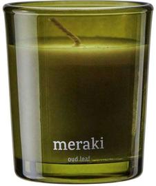 Meraki - Tuoksukynttilä Oud Leaf 7x6 cm Vihreä