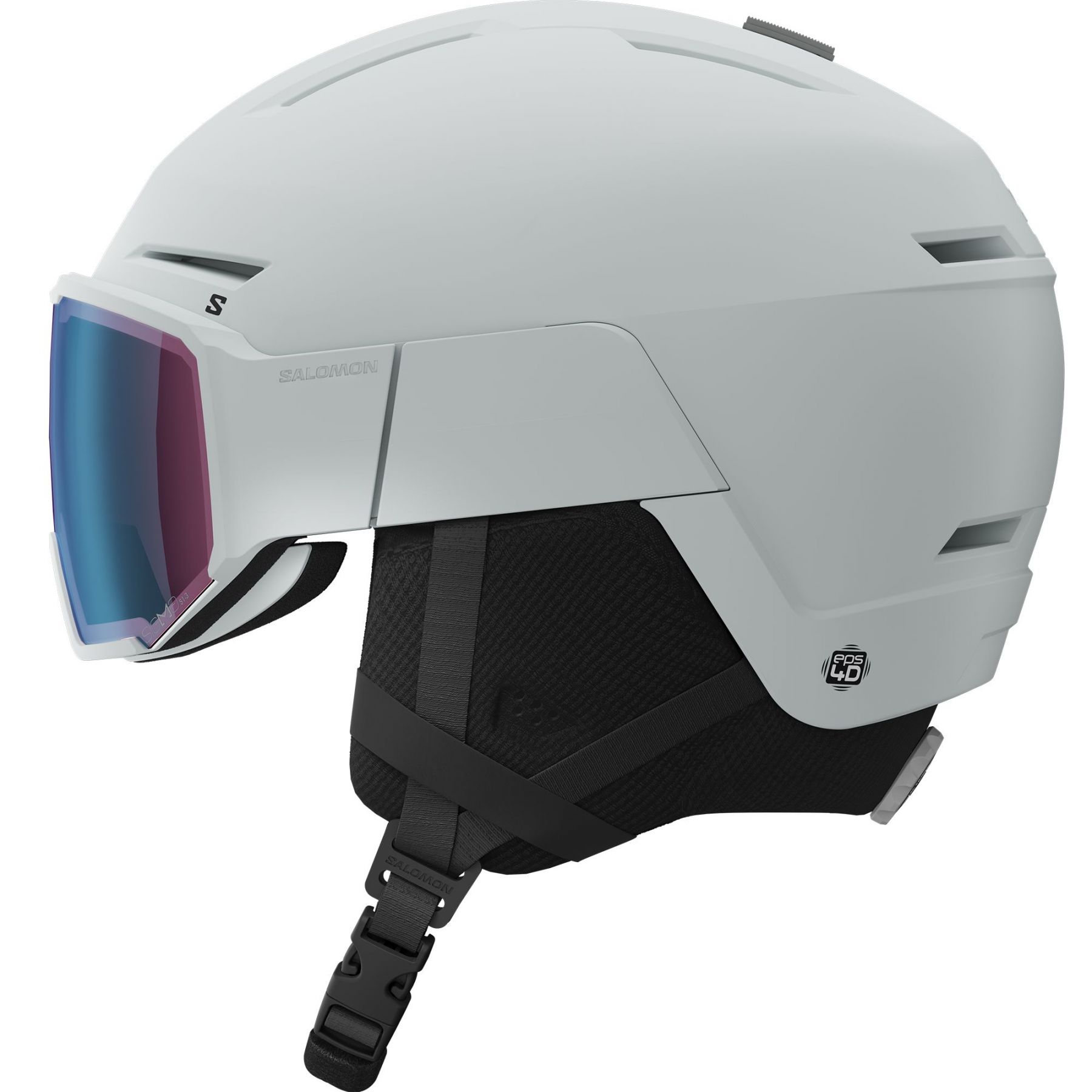 Salomon Osmo Pro Sigma Photo, laskettelukypärä visiirillä, vaaleansininen