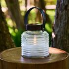 aurinkokäyttöinen LED-valaisin Aston Jar, korkeus 16 cm, musta/ruskea, IP44