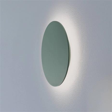 Orios Plus LED-seinävalaisin, vihreä, Ø 30 cm, teräs – kuva 3/3