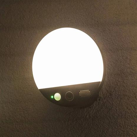 OSRAM SMART+ WiFi ulkoseinälamppu ROUND, kamera, anturi, harmaa