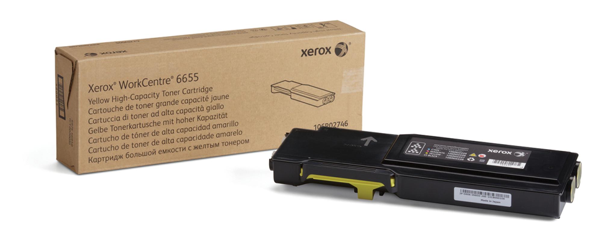Xerox WorkCentre 6655:n keltainen värikasetti (suuri kapasiteetti, 7 500 sivua)