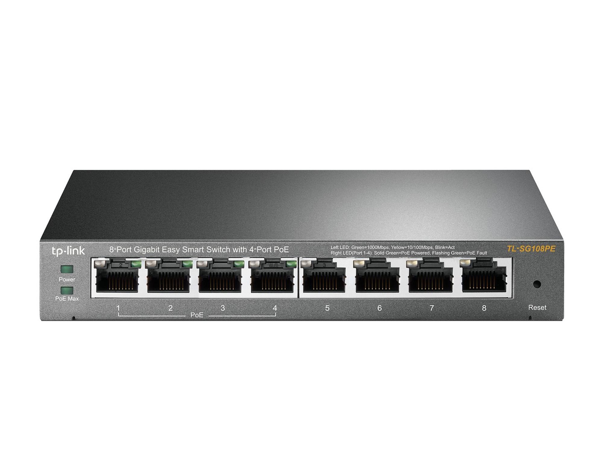 TP-LINK TL-SG108PE -8-porttinen kytkin