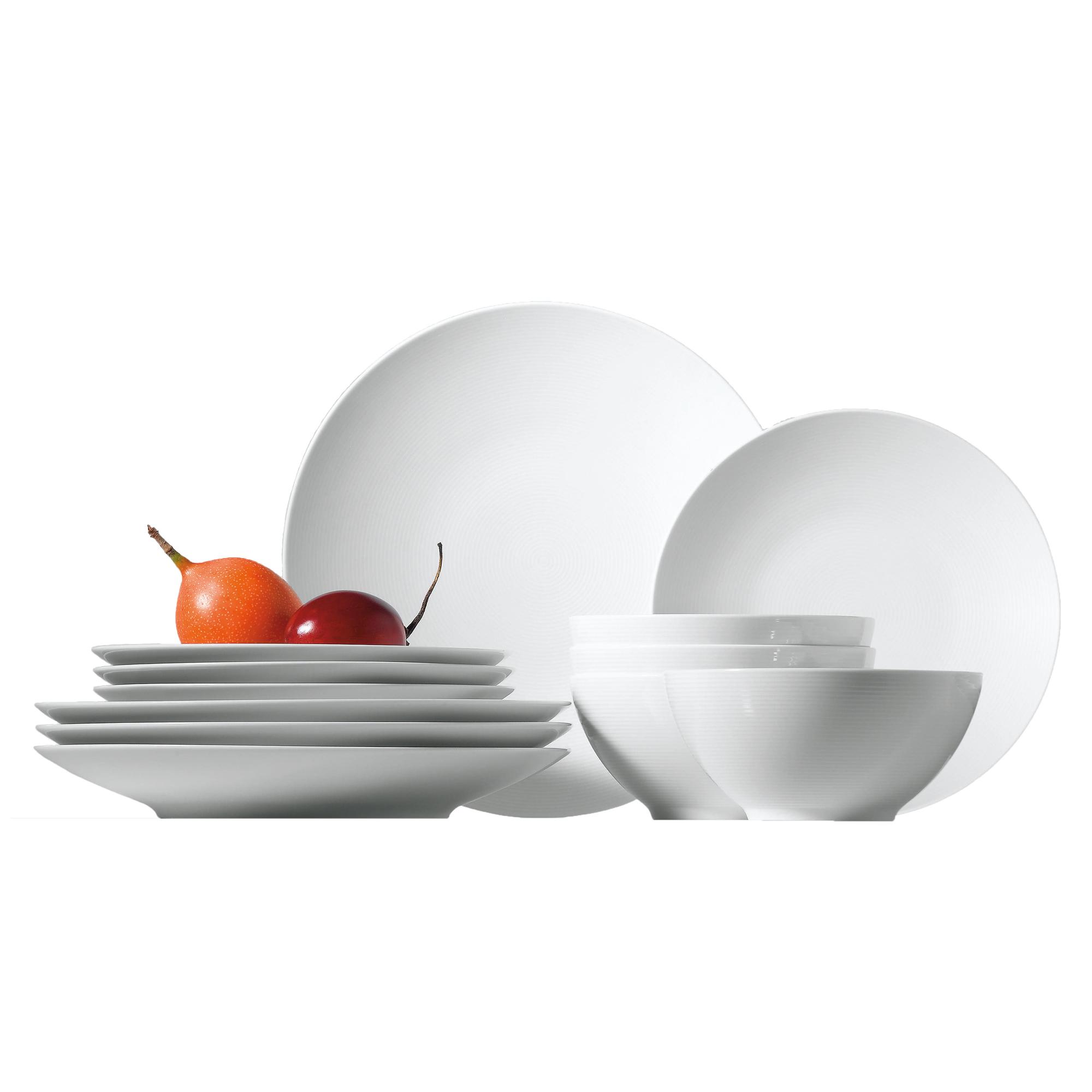 Rosenthal Loft Ruoka-astiasto 12 Osainen - Astiastot & Starttiastiastot Posliini Valkoinen - 11900-800001-28431