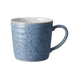 Denby Studio Blue Ridged Muki 40cl, Flint/ Chalk