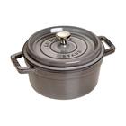 Staub Pyöreä Pata Valurautaa 2,2 L, Harmaa