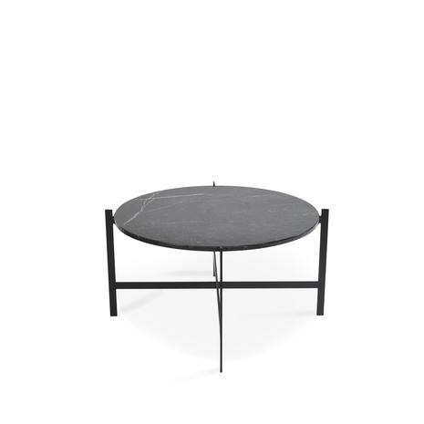 OX Denmarq Deck Large Pöytä, Marmori Musta/Musta