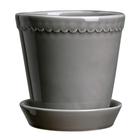 Bergs Potter Helena ruukku lasitettu 14 cm Pearl grey