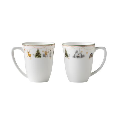 Wik & Walsøe Julemorgen glögimuki 2 kpl valkoinen-multi