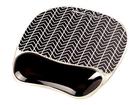 Fellowes Photo Gel Mousepad Wrist Support - Chevron (9653401), geelihiirimatto