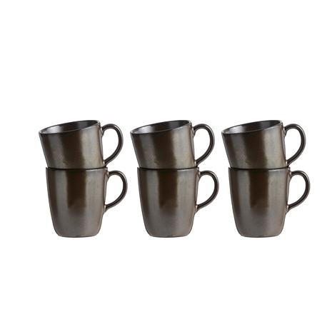 Aida Raw Mugg m Öra Metallic Brown 6 st 35cl