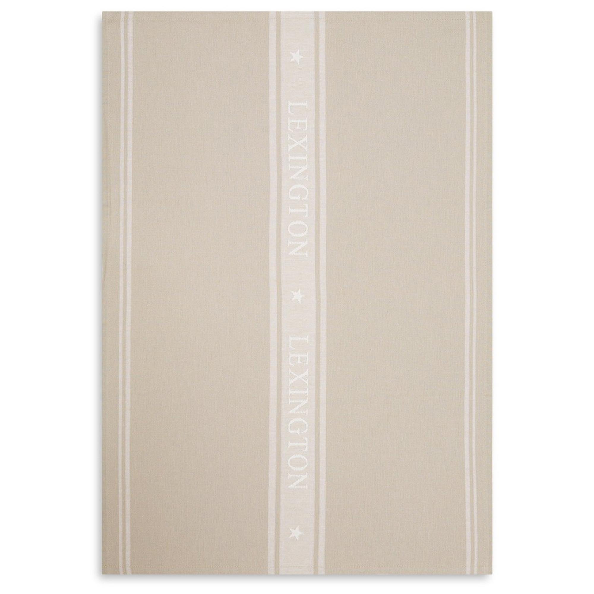 Lexington Icons Jacquard Star Keittiöpyyhe - Keittiöpyyhkeet Puuvilla Beige - 100030422600-KT10