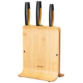 Fiskars Functional Form 1057553, veitsiteline bambua + 3 veistä