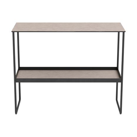 Lind DNA Console Table 2 Shelves, Bull Warm Grey