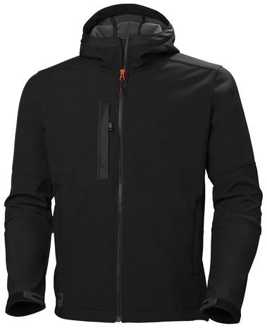 H/H Workwear Kensington Softshelltakki musta M – kuva 7/8