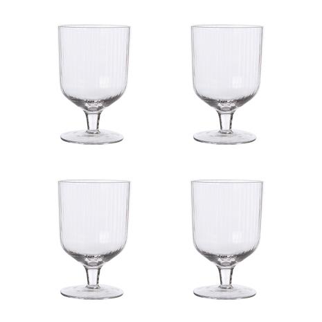ERNST Schnapps Glasses Fluted With Foot 4-pack
