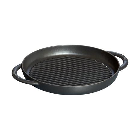 Staub Pure Grilli grillipannu, pyöreä 26 cm, musta