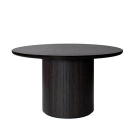 Gubi Moon Dining Table Round ä˜150 H73, Brown Black Oak Veneer