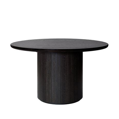 Gubi Moon Dining Table Round ä˜150 H73, Brown Black Oak Veneer