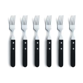 Amefa Pizza Noir Pihvihaarukka 6-pack Musta