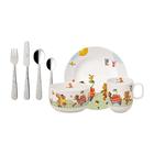 Villeroy & Boch Lastenastiasto 7 Palaa Hungry Bear - Lasten astiastot Posliini Multi - 14-8665-8435