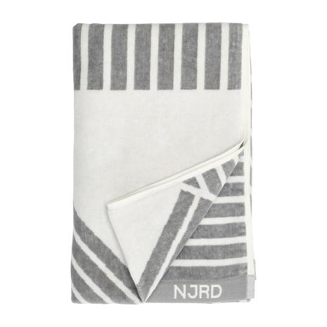 NJRD Stripes kylpypyyhe 70x140 cm Harmaa