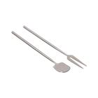 ERNST Ruokailuvälinesarja Brushed Steel 2-pakkaus 21 Cm - Ruokailuvälinesarjat Ruostumaton teräs - 340037