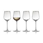 Lyngby Glas Palermo Gold, valkoviinilasit 30 cl, 4 kpl