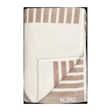 NJRD Stripes kylpypyyhe 100 x 150 cm Beige