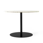 MENU Harbour Column -ruokapöytä Marble offwhite, ä¸ 105 cm, musta runko
