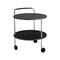 SMD Design Trolley Round basic -tarjoiluvaunu Tummanharmaa, kromirunko – kuva 3
