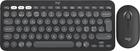 Logitech Pebble 2 Combo Wireless Keyboard/Mouse - Tonal Graphite - Näppäimistö ja Hiirisetti - Pohjoismainen - Musta