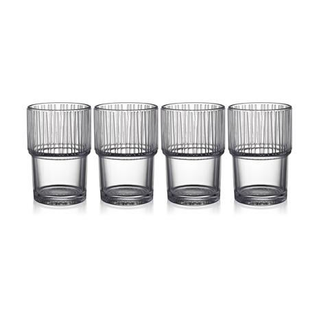 Bitz Kusintha kahvilasi 38 cl 4-pakkaus Clear