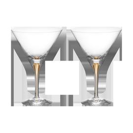 Orrefors Intermezzo martinilasi 25 cl 2 kpl Kulta