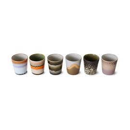 HKliving 70'sÂ muki 6-pakkaus Elements