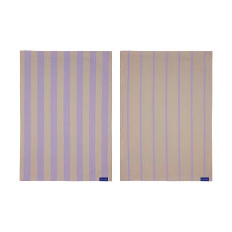 Mette Ditmer Stripes keittiöpyyhe 50x70 cm 2 kpl Sand