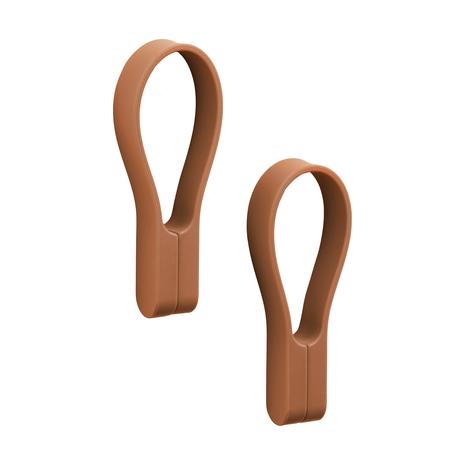 Zone Denmark Loop pyyhehihna maneetilla 2 kpl Terracotta
