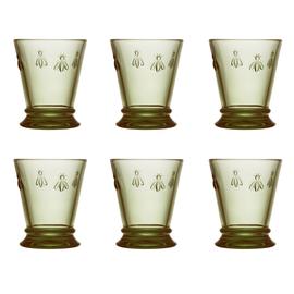 La Rochére Bee water glass green 6 kpl