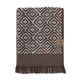 Mette Ditmer - MOROCCO towel - Chocolate / Off-white