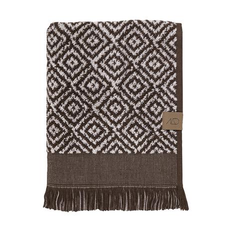 Mette Ditmer - MOROCCO towel - Chocolate / Off-white